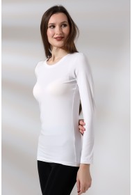 19646 KADIN UZUN KOL BİSİKLET YAKA BADY 