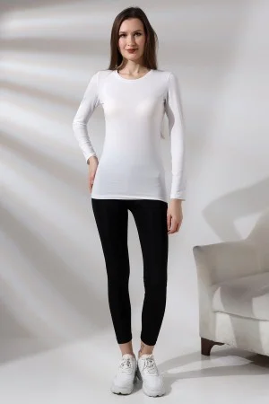 19646 KADIN UZUN KOL BİSİKLET YAKA BADY 