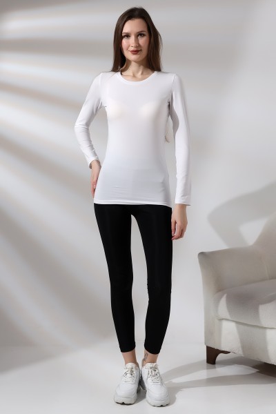 19646 KADIN UZUN KOL BİSİKLET YAKA BADY 