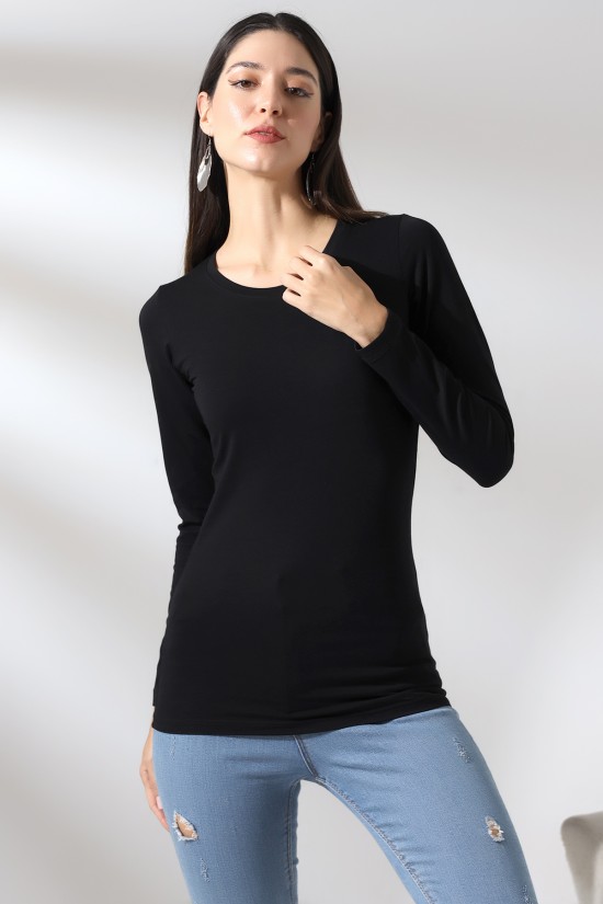 19646 BAYAN UZUN KOL BİSİKLET YAKA BADY 