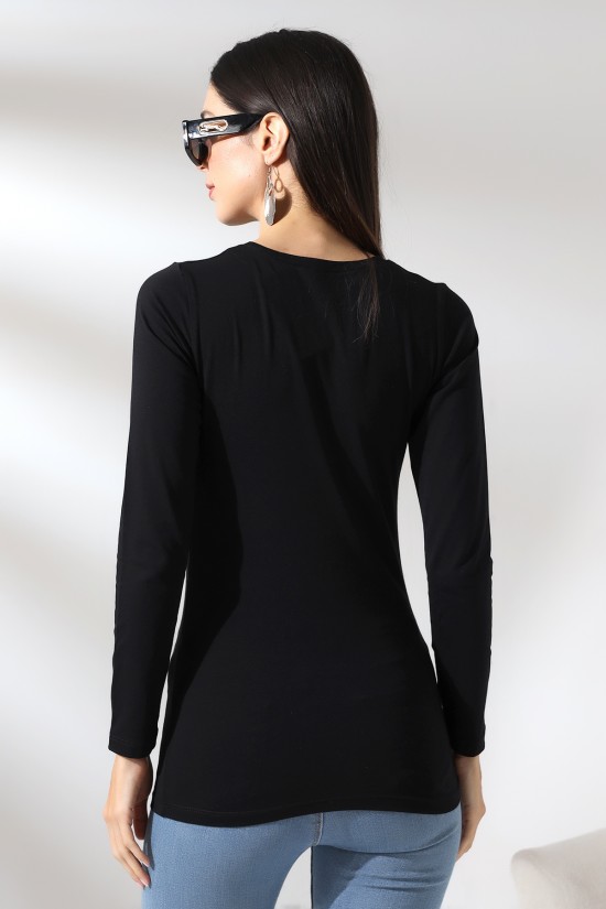 19646 BAYAN UZUN KOL BİSİKLET YAKA BADY 