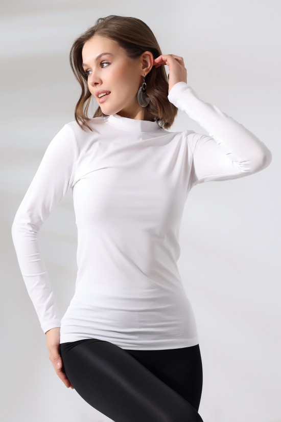 19939 BAYAN UZUN KOL YARIM BALIKCI YAKA BADY 19939 BAYAN UZUN KOL YARIM BALIKCI YAKA BADY