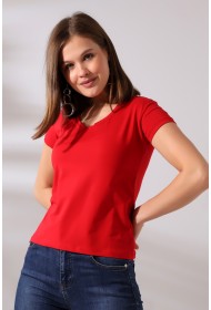 21043 KADIN KISA KOL V YAKA BADY 