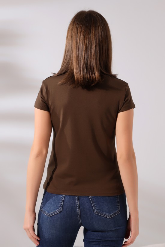 21043 KADIN KISA KOL V YAKA BADY 