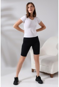 21065 KADIN KISA KOL CEPLİ LYC PİS V YAKA BADY 