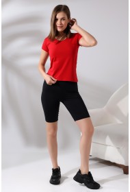 21065 KADIN KISA KOL CEPLİ LYC PİS V YAKA BADY 21065 KADIN KISA KOL CEPLİ LYC PİS V YAKA BADY