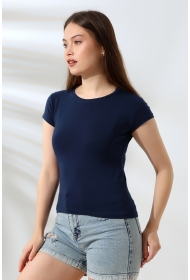 21060  KADIN KISA KOL BİSİKLET YAKA BADY 