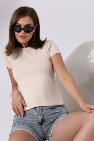 21060  KADIN KISA KOL BİSİKLET YAKA BADY 