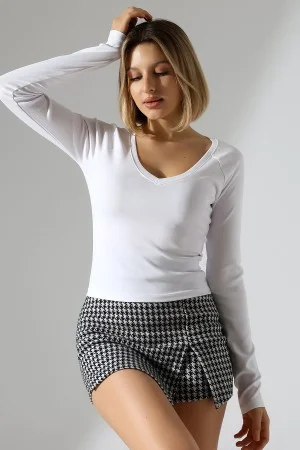 21948 KADIN UZUN KOL GENİŞ V YAKA FULL LYC RİBANA TSHIRT 21948 KADIN UZUN KOL GENİŞ V YAKA FULL LYC RİBANA TSHIRT