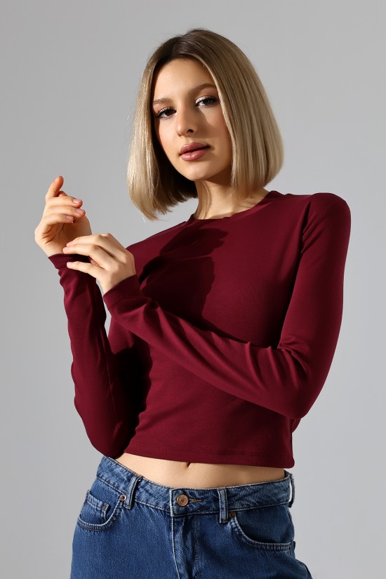 21651 KADIN FULL LYC KOMPAKT PENYE RİB UZUN KOL DİK BİSİKLET YAKA TSHIRT 21651 KADIN FULL LYC KOMPAKT PENYE RİB UZUN KOL DİK BİSİKLET YAKA TSHIRT