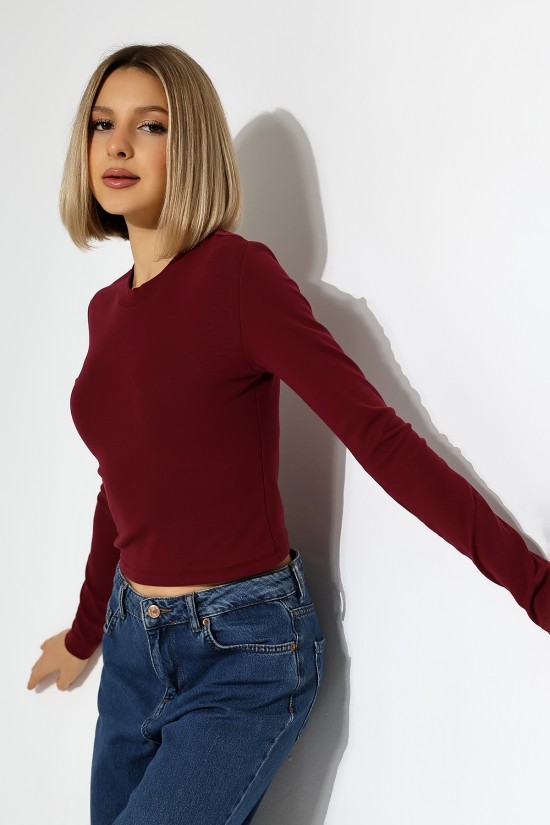 21651 KADIN FULL LYC KOMPAKT PENYE RİB UZUN KOL DİK BİSİKLET YAKA TSHIRT 21651 KADIN FULL LYC KOMPAKT PENYE RİB UZUN KOL DİK BİSİKLET YAKA TSHIRT