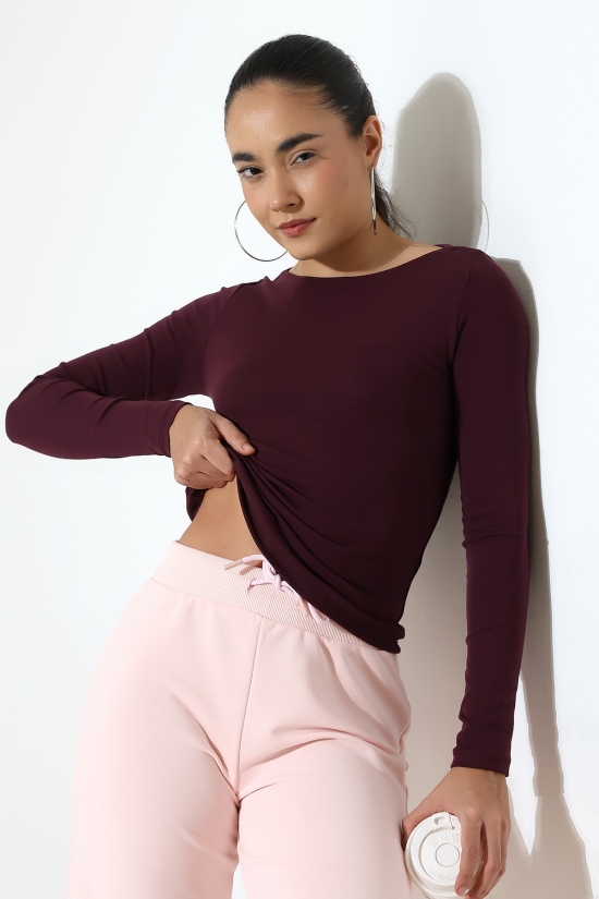 21897 KADIN KAYIK YAKA FULL LYC KOMPAKT PENYE RİB UZUN KOL TSHIRT 21897 KADIN KAYIK YAKA FULL LYC KOMPAKT PENYE RİB UZUN KOL TSHIRT