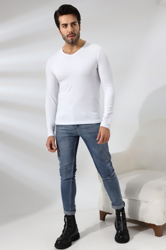 19648 ERKEK SLİM FIT UZUN KOL V YAKA BADY 19648 ERKEK SLİM FIT UZUN KOL V YAKA BADY