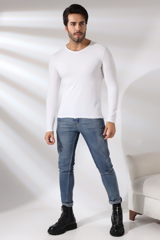 19699 ERKEK SLİM FİT UZUN KOL V YAKA PİS DİKİMLİ BADY 19699 ERKEK SLİM FİT UZUN KOL V YAKA PİS DİKİMLİ BADY