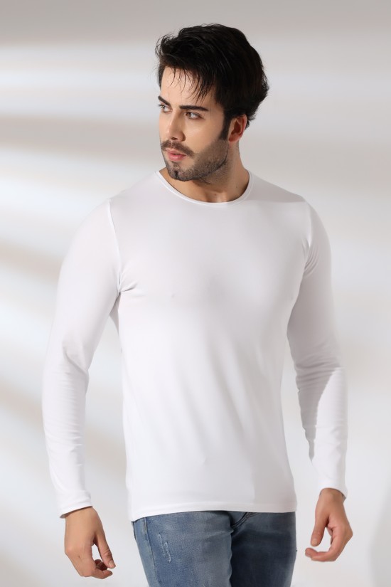 19649 ERKEK SLİM FİT UZUN KOL BİSİKLET YAKA BADY 19649 ERKEK SLİM FİT UZUN KOL BİSİKLET YAKA BADY