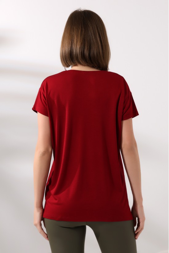 19410 KADIN KISA KOL SALAŞ V YAKA VSK TSHIRT 19410 KADIN KISA KOL SALAŞ V YAKA VSK TSHIRT