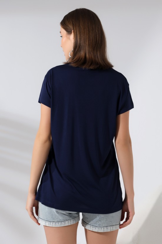 19410 BAYAN KISA KOL SALAŞ V YAKA VSK TSHIRT 19410 BAYAN KISA KOL SALAŞ V YAKA VSK TSHIRT