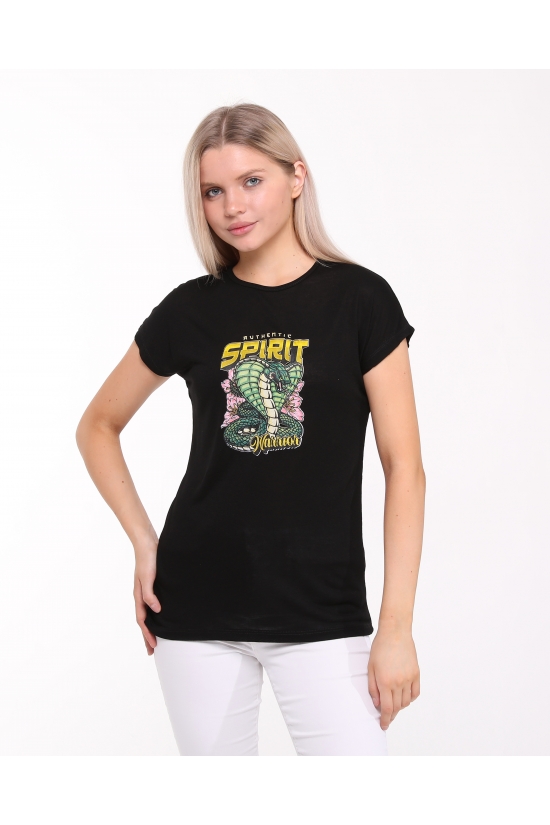 20602 SPİRİT COBRA BASK. BAYAN KISA KOLU BEDENDE VSK TSHIRT