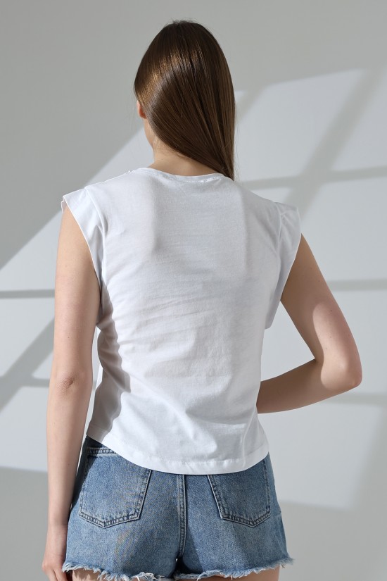 21572 BAYAN KOLSUZ GENİŞ KOL EVİ İÇ KAPAKLI ARKA ETEĞİ OVAL PAMUKLU TSHIRT 21572 BAYAN KOLSUZ GENİŞ KOL EVİ İÇ KAPAKLI ARKA ETEĞİ OVAL PAMUKLU TSHIRT