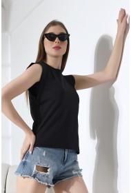 21572 BAYAN KOLSUZ GENİŞ KOL EVİ İÇ KAPAKLI ARKA ETEĞİ OVAL PAMUKLU TSHIRT 21572 BAYAN KOLSUZ GENİŞ KOL EVİ İÇ KAPAKLI ARKA ETEĞİ OVAL PAMUKLU TSHIRT