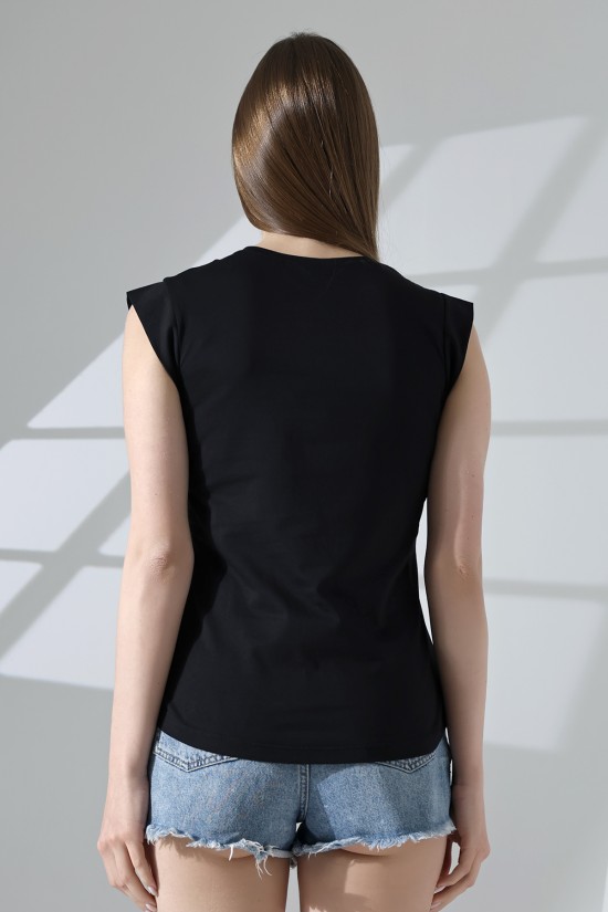 21572 BAYAN KOLSUZ GENİŞ KOL EVİ İÇ KAPAKLI ARKA ETEĞİ OVAL PAMUKLU TSHIRT 21572 BAYAN KOLSUZ GENİŞ KOL EVİ İÇ KAPAKLI ARKA ETEĞİ OVAL PAMUKLU TSHIRT