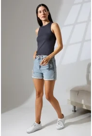 21561  KADIN KOLSUZ LİKRASIZ RİB PAMUKLU KOLSUZ ATLET 