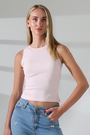 21561  KADIN KOLSUZ LİKRASIZ RİB PAMUKLU KOLSUZ ATLET 