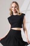 21670 KADIN KOLSUZ DİK OMUZ KOL EVİ İÇ KAPAK FULL LYC COM.PENYE RİBANA CROP TSHIRT 21670 KADIN KOLSUZ DİK OMUZ KOL EVİ İÇ KAPAK FULL LYC COM.PENYE RİBANA CROP TSHIRT