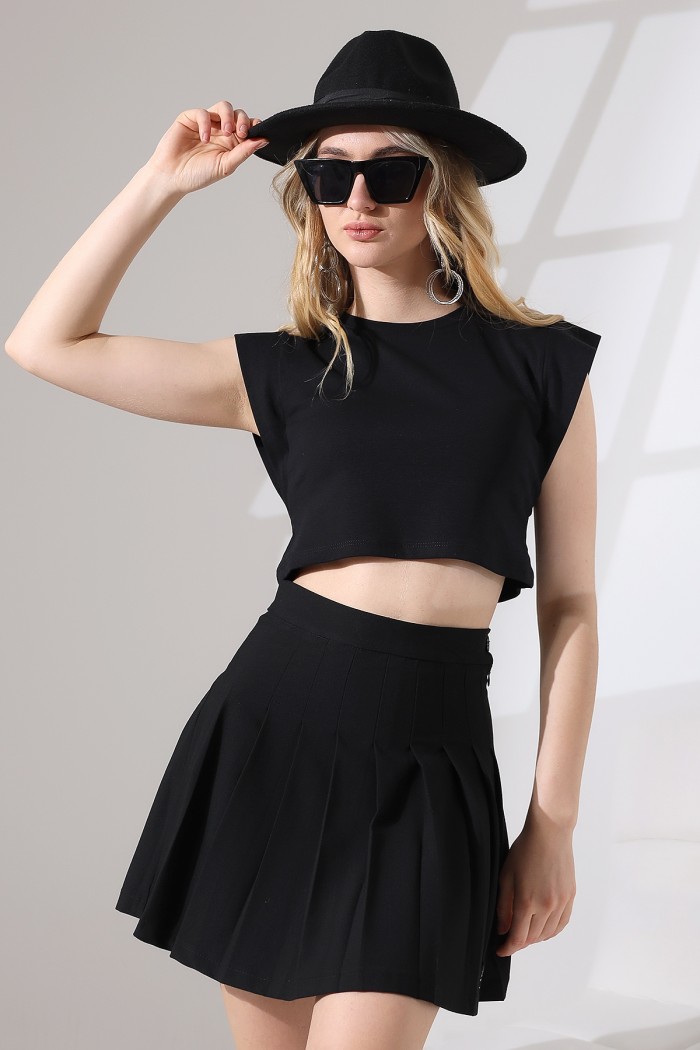 21670 KADIN KOLSUZ DİK OMUZ KOL EVİ İÇ KAPAK FULL LYC COM.PENYE RİBANA CROP TSHIRT 21670 KADIN KOLSUZ DİK OMUZ KOL EVİ İÇ KAPAK FULL LYC COM.PENYE RİBANA CROP TSHIRT