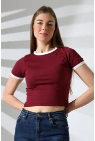 21832 KADIN FULL LYC PENYE KOMPAKT RİB.YAKA VE KOLAĞZI GARNİLİ BİSİKLET YAKA TSHIRT 21832 KADIN FULL LYC PENYE KOMPAKT RİB.YAKA VE KOLAĞZI GARNİLİ BİSİKLET YAKA TSHIRT