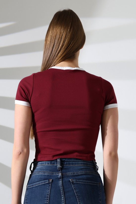 21832 KADIN FULL LYC PENYE KOMPAKT RİB.YAKA VE KOLAĞZI GARNİLİ BİSİKLET YAKA TSHIRT 21832 KADIN FULL LYC PENYE KOMPAKT RİB.YAKA VE KOLAĞZI GARNİLİ BİSİKLET YAKA TSHIRT