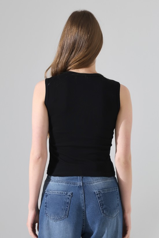 21899 KADIN DERİN V YAKA KOLSUZ LİKRASIZ RİB ATLET 21899 KADIN DERİN V YAKA KOLSUZ LİKRASIZ RİB ATLET