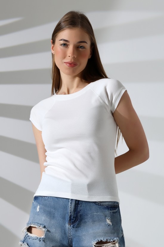 21890 KADIN RİB.YAKA VE KOLAĞZI BİYELİ REGLAN KOL KARYOKALI BİSİKLET YAKA TSHIRT 21890 KADIN RİB.YAKA VE KOLAĞZI BİYELİ REGLAN KOL KARYOKALI BİSİKLET YAKA TSHIRT