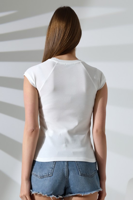 21890 KADIN RİB.YAKA VE KOLAĞZI BİYELİ REGLAN KOL KARYOKALI BİSİKLET YAKA TSHIRT 21890 KADIN RİB.YAKA VE KOLAĞZI BİYELİ REGLAN KOL KARYOKALI BİSİKLET YAKA TSHIRT