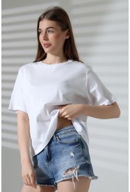 21964 KADIN PENYE COMP LİKRASIZ RİB PAMUKLU KISA KOL BİSİKLET YAKA TSHIRT 21964 KADIN PENYE COMP LİKRASIZ RİB PAMUKLU KISA KOL BİSİKLET YAKA TSHIRT