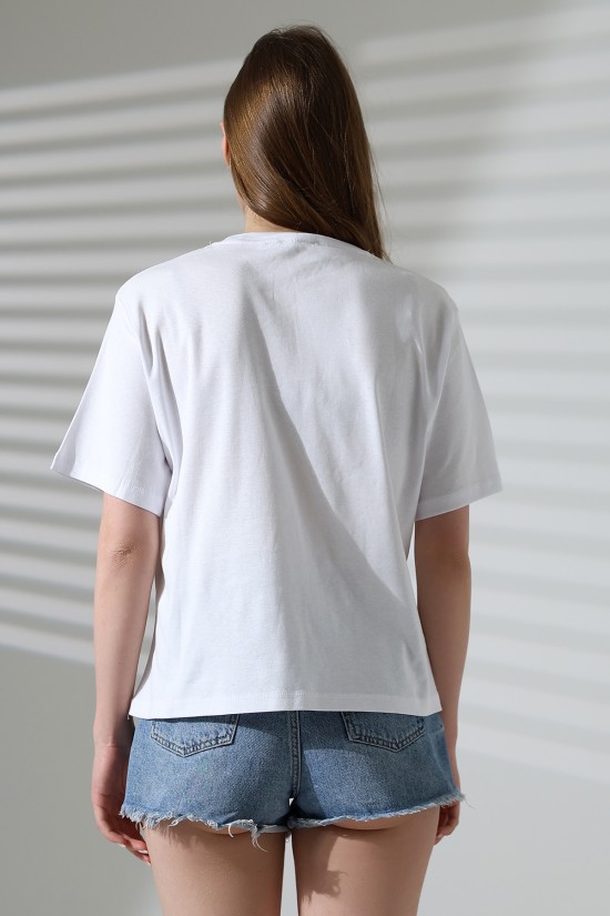 21964 KADIN PENYE COMP LİKRASIZ RİB PAMUKLU KISA KOL BİSİKLET YAKA TSHIRT 21964 KADIN PENYE COMP LİKRASIZ RİB PAMUKLU KISA KOL BİSİKLET YAKA TSHIRT