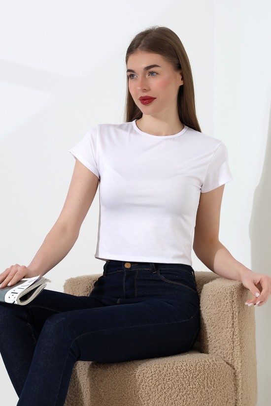 21974 KADIN FULL LYC MİKRO BİSİKLET YAKA TSHIRT 21974 KADIN FULL LYC MİKRO BİSİKLET YAKA TSHIRT