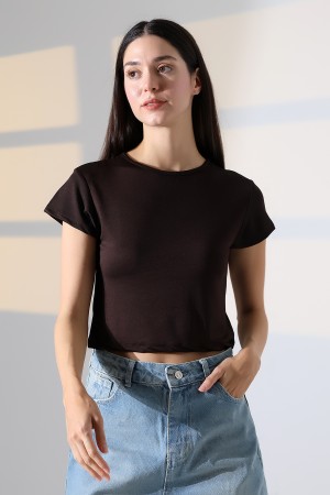 21974 KADIN  FULL LYC MİKRO  BİSİKLET YAKA TSHIRT 21974 KADIN  FULL LYC MİKRO  BİSİKLET YAKA TSHIRT