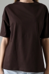 22120 KADIN 24/1 PENYE KOMPAKT GENİŞ SALAŞ KISA KOL TSHIRT