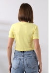21560 KADIN PENYE COMP LİKRASIZ RİB PAMUKLU BİSİKLET YAKA CROP TSHIRT 21560 KADIN PENYE COMP LİKRASIZ RİB PAMUKLU BİSİKLET YAKA CROP TSHIRT