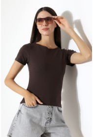 21996 KADIN KAYIK YAKA FULL LYC KOMPAKT PENYE KISA KOL TSHIRT 21996 KADIN KAYIK YAKA FULL LYC KOMPAKT PENYE KISA KOL TSHIRT