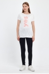 20345 YES KIRIK  BASK.BAYAN KISA KOLU BEDENDE SALAŞ VSK TSHIRT 