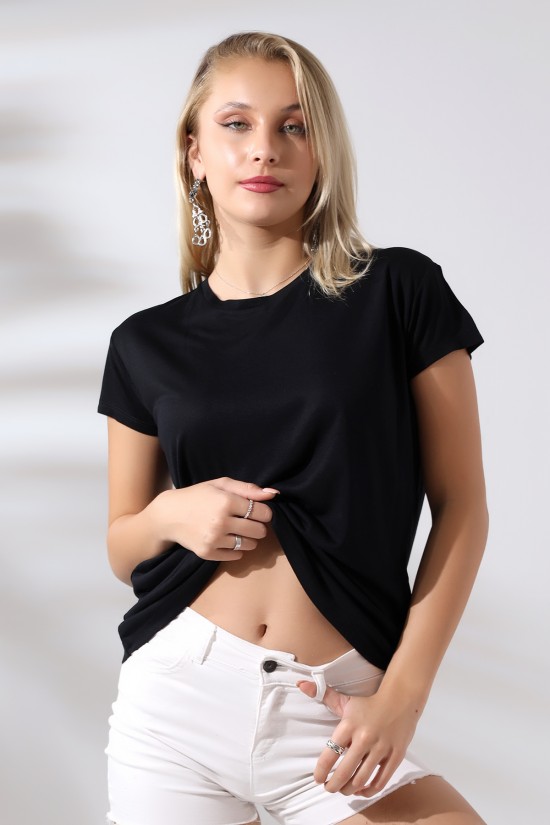 21256 BAYAN KISA KOL SALAŞ BİSİKLET YAKA VSK TSHIRT 21256 BAYAN KISA KOL SALAŞ BİSİKLET YAKA VSK TSHIRT