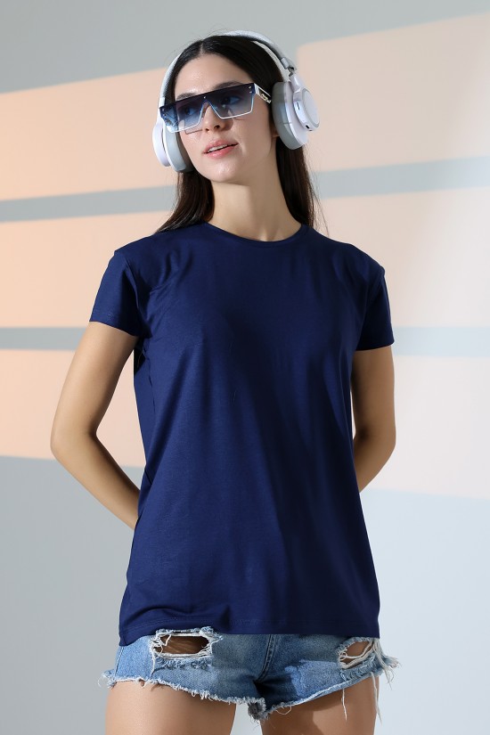 21256 KADIN KISA KOL SALAŞ BİSİKLET YAKA VSK TSHIRT 21256 KADIN KISA KOL SALAŞ BİSİKLET YAKA VSK TSHIRT