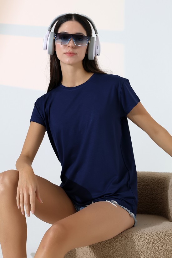 21256 KADIN KISA KOL SALAŞ BİSİKLET YAKA VSK TSHIRT 21256 KADIN KISA KOL SALAŞ BİSİKLET YAKA VSK TSHIRT