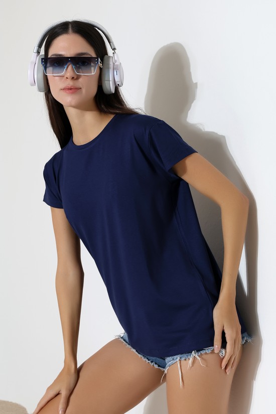 21256 KADIN KISA KOL SALAŞ BİSİKLET YAKA VSK TSHIRT 21256 KADIN KISA KOL SALAŞ BİSİKLET YAKA VSK TSHIRT