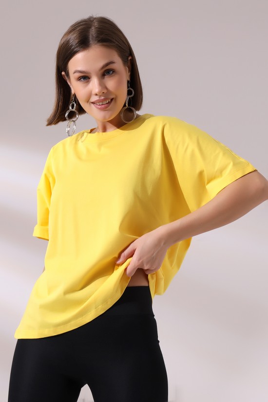 21571 BAYAN KISA KOLU BEDENDE YARASA KOL PAMUKLU SALAŞ TSHIRT 21571 BAYAN KISA KOLU BEDENDE YARASA KOL PAMUKLU SALAŞ TSHIRT