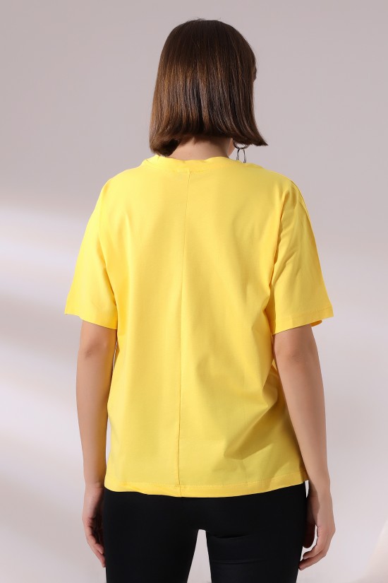 21571 BAYAN KISA KOLU BEDENDE YARASA KOL PAMUKLU SALAŞ TSHIRT 21571 BAYAN KISA KOLU BEDENDE YARASA KOL PAMUKLU SALAŞ TSHIRT