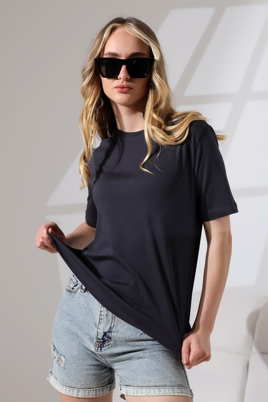 21666 KADIN KALIN FAYN PENYE COMPACK KISA KOL TSHIRT 21666 KADIN KALIN FAYN PENYE COMPACK KISA KOL TSHIRT