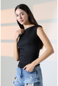 21895 KADIN KAYIK YAKA MİKRO JAPONE KOL YANLARI BÜZGÜLÜ TSHIRT 21895 KADIN KAYIK YAKA MİKRO JAPONE KOL YANLARI BÜZGÜLÜ TSHIRT